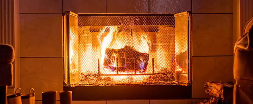 Mendota Hearth Landscape Fireplace Installation in Wilmington, North Carolina